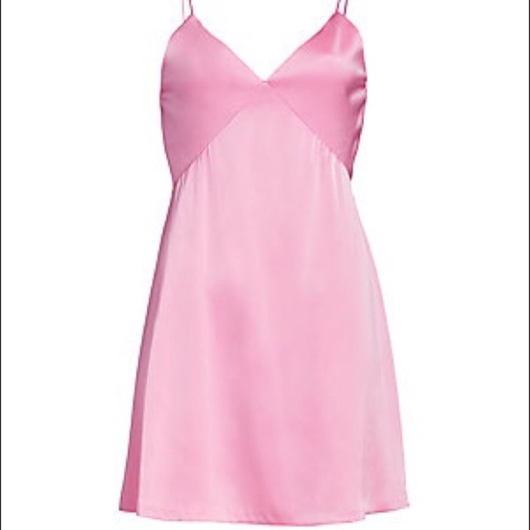 ALICE+OLIVIA MELINDA SEAMED SLIP MINI DRESS - Picture 2 of 3